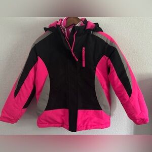 Athletech Kids Winger Jacket in Pink and Black 10/12